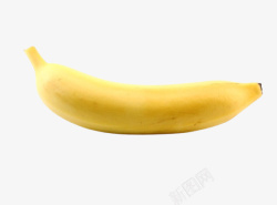 一个黄色香蕉素材