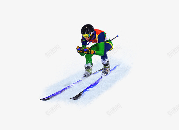 滑雪下坡姿势png免抠素材_新图网 https://ixintu.com 下雪运动 滑雪 滑雪动作 滑雪姿势 滑雪橇 滑雪运动