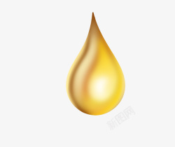 珠子油滴金色水滴高清图片