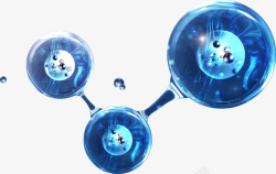 分子细胞装饰分子气泡装饰护肤元素高清图片