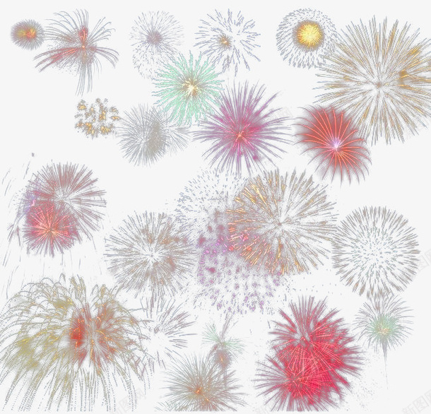 节日满屏烟花png免抠素材_新图网 https://ixintu.com 中秋节 烟花 春节 元宵节