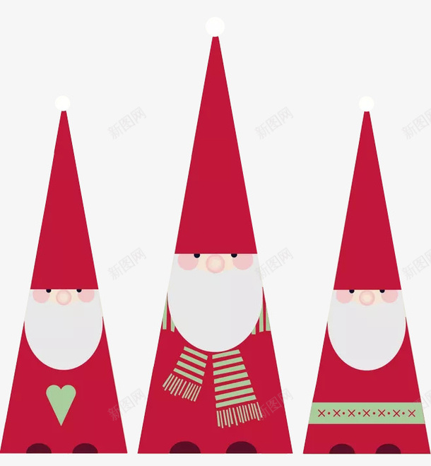 圣诞老人装饰贴纸png免抠素材_新图网 https://ixintu.com 圣诞 圣诞老人 贴纸 卡通 圣诞帽