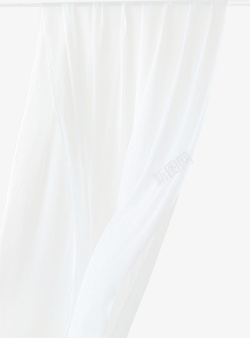 窗帘布背景白色窗帘布窗户阳台高清图片