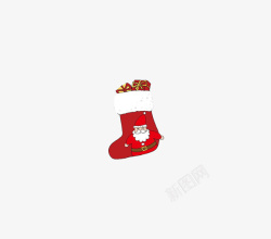 圣诞节袜圣诞礼物的袜子高清图片