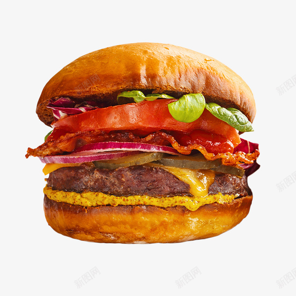 可口的汉堡包png免抠素材_新图网 https://ixintu.com 汉堡 食物 炸物 热量高的食物