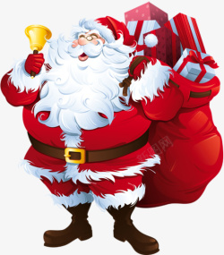 摇表器卡通圣诞老人摇铃铛高清图片