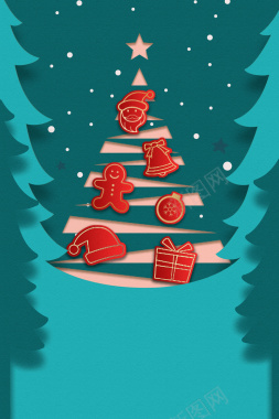 圣诞树创意装饰元素图背景