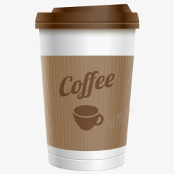 纸质咖啡杯子素材