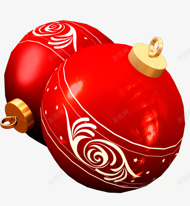 圣诞节红色球装饰png免抠素材_新图网 https://ixintu.com 圣诞 圣诞元素 圣诞节 圣诞装饰