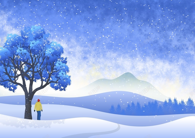 下雪背景19201358jpg设计背景_新图网 https://ixintu.com 背景 下雪 滑雪 圣诞