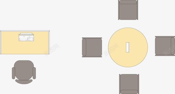 办公室座位图案cdr_新图网 https://ixintu.com 办公室 座位 图案 桌子