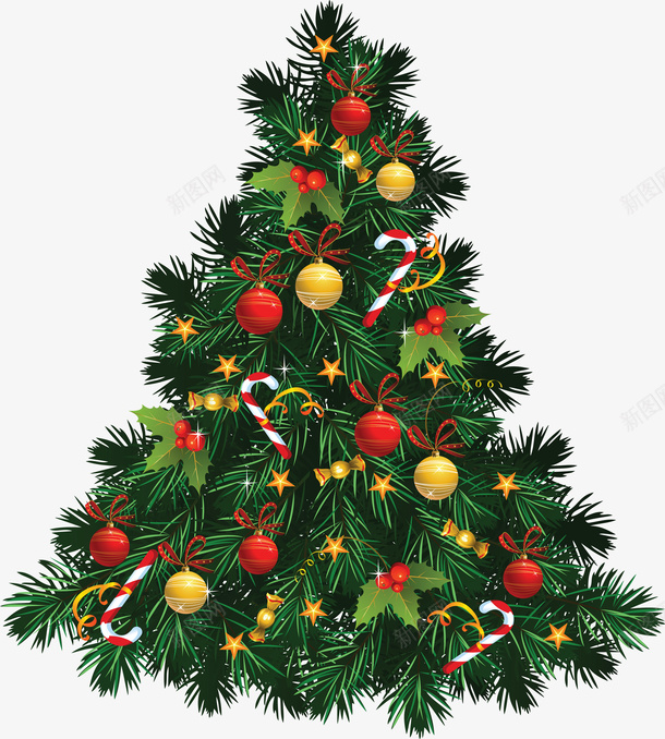 圣诞树红色球装饰png免抠素材_新图网 https://ixintu.com 圣诞树 圣诞元素 圣诞节 圣诞装饰