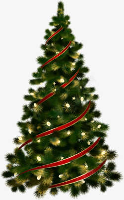 圣诞艺术字装饰圣诞节装饰树素材高清图片