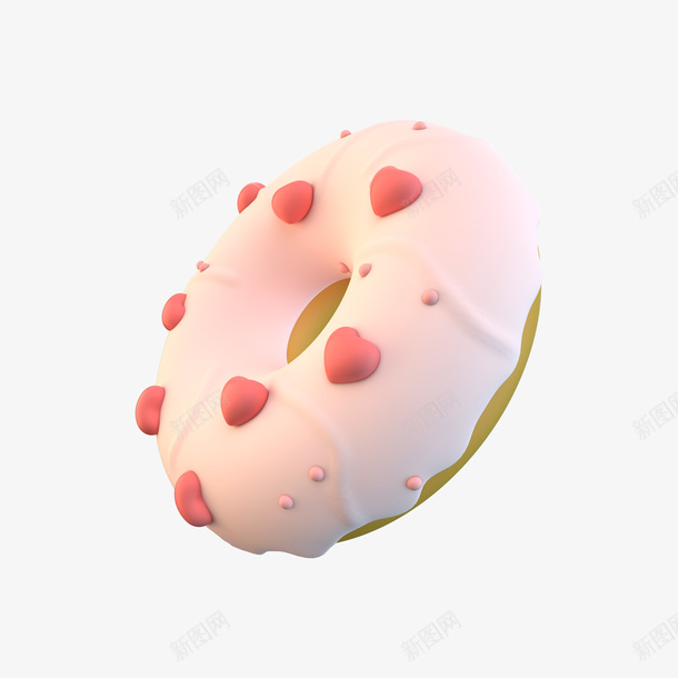 粉色飞翔甜甜圈png免抠素材_新图网 https://ixintu.com c4d 食品 甜品 甜甜圈