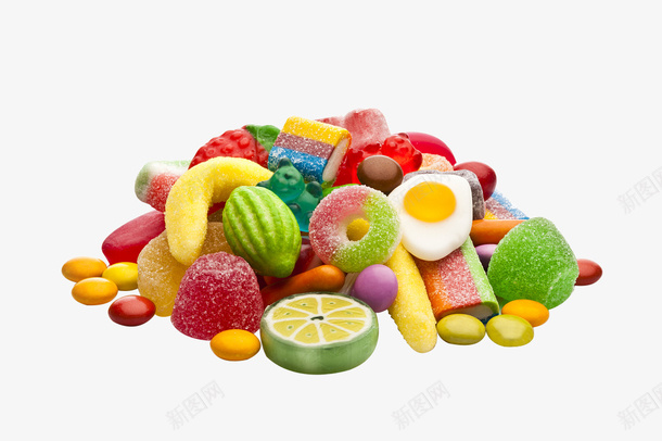 彩色水果糖果软糖png免抠素材_新图网 https://ixintu.com 彩色 水果 硬糖 糖果 糖果雨 软糖