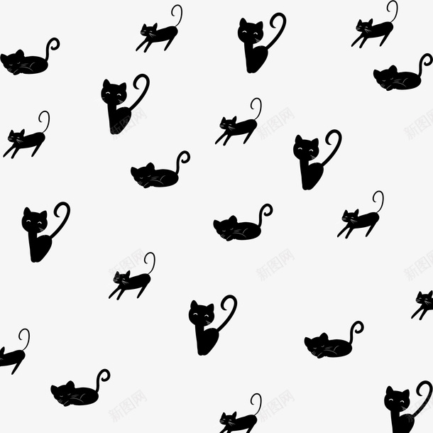 猫咪黑色猫咪可爱透明背景背景元素png免抠素材_新图网 https://ixintu.com 黑色的猫咪 猫咪 透明猫猫 猫