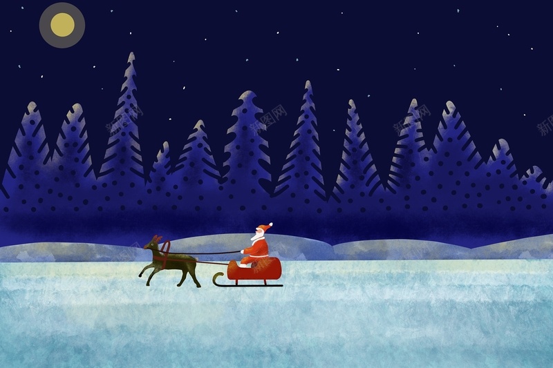 圣诞老人19201280jpg设计背景_新图网 https://ixintu.com 雪地 圣诞老人 背景 圣诞节