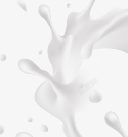 牛奶特效奶花飞溅素材高清图片