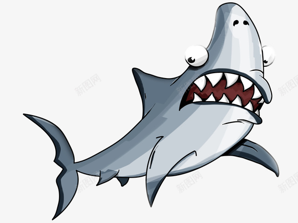 动物元素19201440png免抠素材_新图网 https://ixintu.com 卡通 动物 元素 鲨鱼