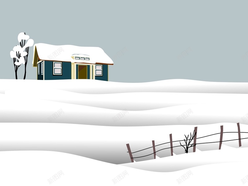 雪地插画19201440jpg设计背景_新图网 https://ixintu.com 冬天 雪地 下雪 大雪
