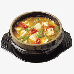 豆腐炖汤营养素材