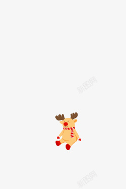 圣诞小挂件圣诞玩偶麋鹿高清图片