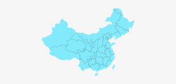 中国的地图展示素材
