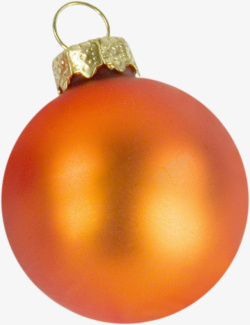 橘色小球圣诞节橘色球装饰高清图片