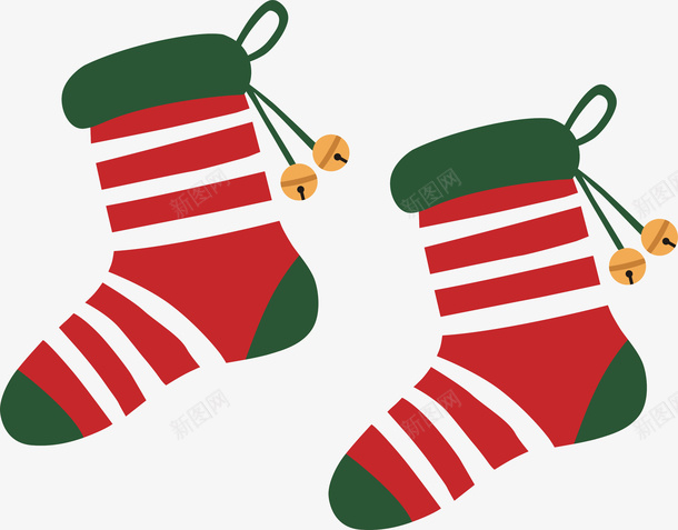 圣诞袜子矢量素材cdr免抠素材_新图网 https://ixintu.com 圣诞 圣诞节 圣诞元素 袜子 圣诞袜子