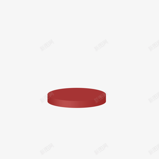 红色圆柱展示台png免抠素材_新图网 https://ixintu.com 红色 展示 展示台 圆柱