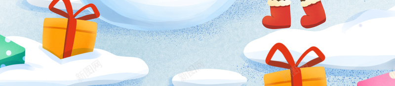 手绘圣诞节堆雪人背景图元素psd设计背景_新图网 https://ixintu.com 手绘 圣诞节 堆雪人 背景图 雪橇车 元素图