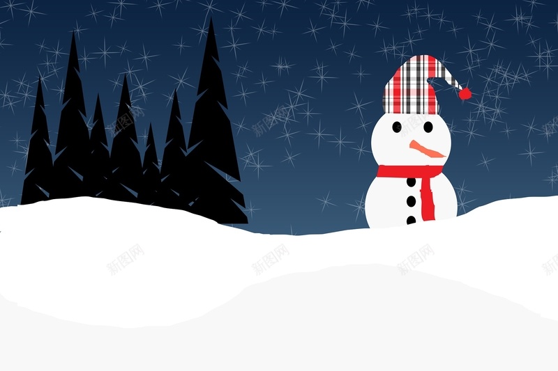 圣诞雪天背景19201280jpg设计背景_新图网 https://ixintu.com 背景 下雪 滑雪 圣诞