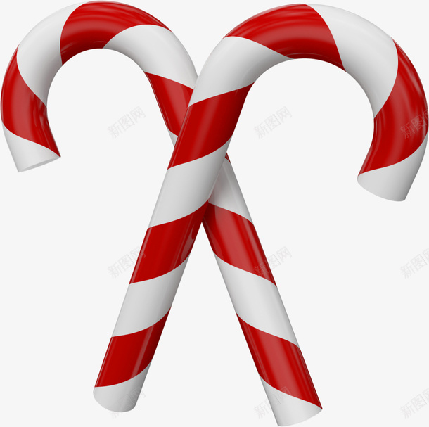 圣诞节交叉拐杖png免抠素材_新图网 https://ixintu.com 圣诞元素 圣诞拐杖 圣诞素材 圣诞节 精美的拐杖