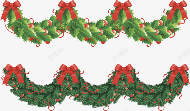 G常绿树边框圣诞装饰物png免抠素材_新图网 https://ixintu.com 常绿树 边框 圣诞 装饰物