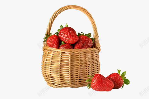 新鲜九九草莓png免抠素材_新图网 https://ixintu.com 草莓 新鲜 果篮 水果
