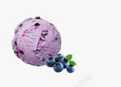 蓝莓味蓝莓牛奶冰激凌高清图片
