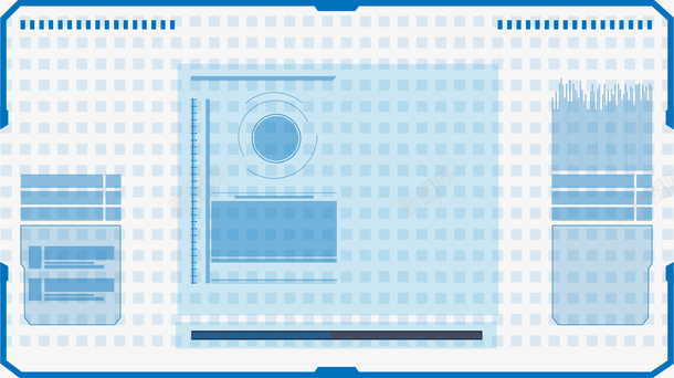 科技元素方框ai免抠素材_新图网 https://ixintu.com 图形框 图形框框 数据 方框 未来 科技
