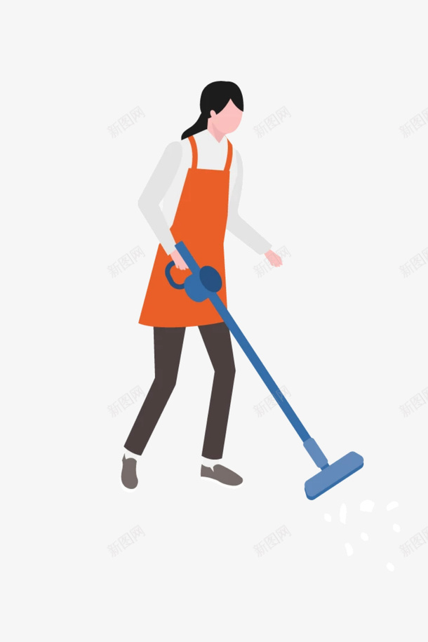 家政服务拖地吸尘器png免抠素材_新图网 https://ixintu.com 家政 服务 拖地 吸尘器