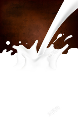 倾倒的液体倒入牛奶背景素材高清图片