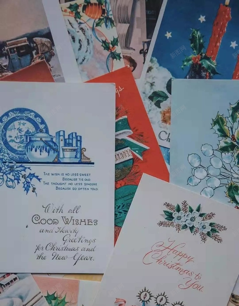 圣诞节英文卡片背景jpg设计背景_新图网 https://ixintu.com 节日 圣诞节 十二月 卡片