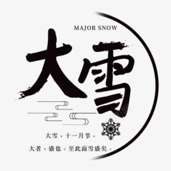 十一月7日节气大雪冬天雪高清图片