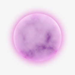 紫色月亮满月素材