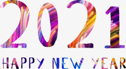 2021新年快乐喜庆元旦新年素材