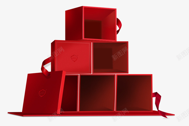 多个打开礼盒png免抠素材_新图网 https://ixintu.com 红色礼盒 丝带 打开礼盒 红礼盒 多个礼盒