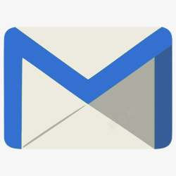 蓝色PNG邮件元素素材