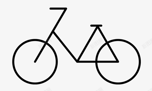 自行车元素图png_新图网 https://ixintu.com 自行车 出行工具 运动 踏青 剪影