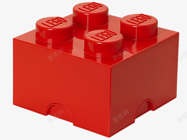 红色塑料积木块png免抠素材_新图网 https://ixintu.com 积木 积木玩具 塑料积木 组装积木 积木块