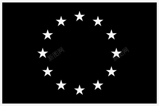 欧洲国旗星星图标