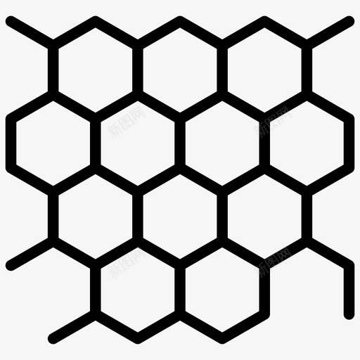 蜂巢蜜蜂蜂蜜蜂蜡svg_新图网 https://ixintu.com 蜂蜜 蜂巢 蜜蜂 蜂蜡 蜂房 元素 线图 图标