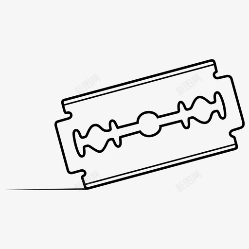 双刃剃须刀刀片铂金svg_新图网 https://ixintu.com 双刃 剃须刀 刀片 铂金